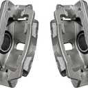 2Pcs Disc Brake Caliper Assembly with Bracket Replacement for Acura EL 1997-2000 & Honda Civic 1996-2011 Insight 2010-2014#19-1832 19-1833 45019SNAA60 45018SNAA60