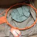18 Inch Basketball Rim Replacement with Net, Universal Basketball Hoop Rim with Mounting Straps, Indoor Outdoor Basketball Rim for Most Backboard, Tree-Mountable Basketball Hoop Replacement