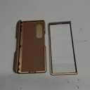 for Samsung Galaxy Z Fold 7 Case RFID Wallet with Cards Holder[Kickstand][Camera Cover] Shockproof Silicone Protective Phone Case for Z Fold 7 2025-Desert Gold