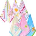 Oudain 6 Pcs Easter Kitchen Towels Happy Easter Bunny Eggs Cute Rabbits Dish Towels for Kitchen Drying Bathroom Housewarming Gifts Home Hand Towel Decoration 23.6 x 11.8 Inches