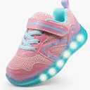 Floranate Light Up Toddler Boys Girls Shoes LED Flashing Lightweight Tennis Walking Sneakers for Toddler and Little Kid Size 5