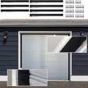 10 x 8ft Three-Side Garage Door Brush Seal Kit for Roll-up Doors, 3" Weatherproof Garage Door Sweep, Heavy Duty Nylon Bristle Seal Strip for Pest Proof, Residential and Commercial Garages