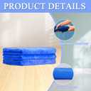 9 Pcs Extra Large Microfiber Cleaning Cloth, 20" x 30" Washable Reusable Large Floor Cloth Rags, Microfiber Towels for Mop Cleaning Office Bathrooms Housekeeping (Navy Blue)