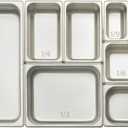 Winco 2.5-Inch Deep Full-Size Anti-Jamming Steam Table Pan, 25 Gauge, NSF, Stainless Steel, Medium