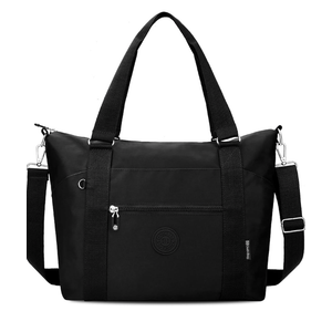 Small Travel Gym Duffel Bag for Women, Waterproof Nylon Weekender Overnight Bag Personal Item Carry on Bags for Airplanes Hospital Sports Fitness Dance Mommy Tote