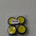 RC 12mm Hex Hub Wheel Rims & Rubber Tires Compatible with HSP Tamiya HPI Kyosho 1/10 On-Road Touring Car WLtoys 1/14 144001 Traxxas 1/16 Slash RC 1/18 A959B Buggy (Yellow)