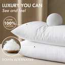 MIULEE 14x36 Synthetic Down Alternative Pillow Insert Decorative Throw Pillow 14 x 36 Inch Body Bed Sleeping Ultra Soft Fluffy Form for Sofa Couch Bed