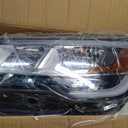 Chrome Bezel LED Headlights Compatible with 2016-2019 Ford Explorer | w/DRL Halogen Model Headlamp Front Light Assembly W/LED control module With bulb Left Driver Side FB5Z13008N