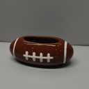 Layhit 4 Pcs Football chip Bowl Football Party Ceramic Condiment Server Chip and Dip Bowls Serving Dishes for Birthday, Tailgate Party Decorations