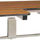Seachrome SSR-320225-PT 32-inch ADA Folding Shower Seat Right-Handed, Teak