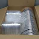 Hushee 12 Pcs 27 oz Valentine's Day Heart Shaped Cake Pan with Lid 7.4 Inch Aluminum Foil Disposable Cupcake Baking Pan Heart Food Packing Muffin Tin Liner Pudding Cooking Cup for Mother's Day