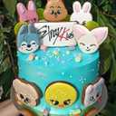 2 x SKZZ CartoonTheme Baking Silicone Mold for Cake Decoration, Cookie,Chocolate,Candy, Fondant, Jelly,Non-Stick Flexible DIY Dessert Make