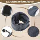 Dog Head Ear Warp Relief Ear Muffs Noise Protection (L-Head Circle(17.7"~23.6"), Dark Grey)