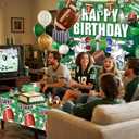 Football Birthday Party Decorations for Boys Girls - Premium Football Party Supplies Kit - Includes Banner, Tablecloth, Backdrop, Balloons, Cake Toppers, Tattoos