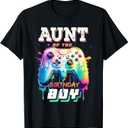 Aunt of the Birthday Boy Matching Video Game Birthday Party T-Shirt S