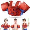 Vvinca Separable Toddler Swim Vest Fit 22-66 Lbs1-6 Years|2025 Newest 3 in 1 Pool Float & Arm Bands Boys and Girls, Adjustable Sturdy Safety for Infant 1 2 3 4 5 6 Year