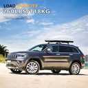 Tuyoung 260lbs Roof Rack Cross Bars Fit for Jeep Grand Cherokee 2011-2021 with Grooved Side Rails, All-Aluminum Lockable Anti-Theft Crossbars Rooftop Cargo Kayak Bike Luggage Racks Carrier Accessories