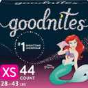 Huggies Goodnites Training Pants, Girls Bedwetting NightTime Underwear, Size XS, 28-43 lbs, 44 Count, Giga Pack