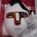 Red Light Therapy Mask for Face & Neck, LED Face Light Therapy,USB C Rechargeable,Infrared Mask for Home Working Travel Yoga (Blush)