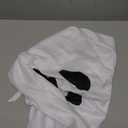 Halloween Dog Ghost Costume White Dalmatian Pet Costume with Hats Ghost Costumes for Dogs Cats Pet Cosplay Cape Halloween Cats Clothes for Party Decorations(Small)