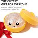 Dumpling Squishies, Glitter Dumpling Squishy Mystery Box, Colorful Dumplings Stress Balls Fidget Sensory Toy with Steamer, Soft Squeeze Decompression Dough for Anxiety Relief Fidget (White)