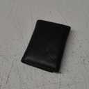 RFID Genuine Leather Trifold Badge Holder Wallet Black, Police Badge Holder