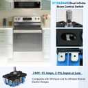 W10434452 WPW10434452 Dual Infinite Stove Control Switch, Fits for Whirlpool and its Affiliated Brands Electric Ranges, Replace Part: WPW10434452, 2118918, AP6021365, PS11754687, EAP11754687