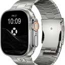 Titanium Watch Band AGIS01- Fits Apple Watch ULTRA 3/2/1 (49mm) - Adjustable Titanium Apple Watch Band with DLC Coating, Lightweight & Durable Strap for Men - Premium Color Matching Band