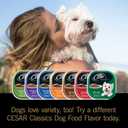 Cesar Classic Loaf in Sauce Adult Wet Dog Food with Duck, Oven Roasted Chicken, Grilled Chicken, and Turkey Recipes, 3.5 oz. Easy Peel Trays, Variety Pack (24 Count, Pack of 1) (EXP 09/30/27)