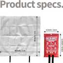 Fire Blanket for Home and Kitchen,40" x 40",4 Pack,Emergency Fire Blanket