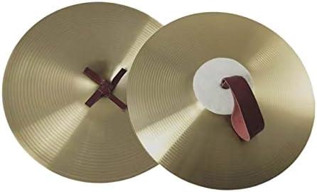 Hand Cymbals Percussion Instrument Hand Cymbals Alloy for Performance Party Beginner Professional Drum Players, 12inch
