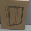 SZQINJI Shadow Box Frame 8x10 Shadow Box Small Deep Shadow Boxes Display Cases with Front Opening Vintage Lock Diamond Shape Door for Pet Memorial Keepsakes Wedding Flower Baby Graduation Blue