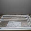 78.8" Extra Tall Cat Gate, 28.3-33" Wide Safety Metal Cat Door, Pressure Mounted Easy Walk Through Pet Gate with Door for Stairs, Doorways (White)