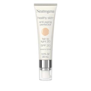 Neutrogena Retinol Treatment and Tinted Facial Moisturizer, Healthy Skin AntiAging Perfector with Broad Spectrum SPF 20 Sunscreen with Titanium Dioxide, 20 Fair to Light, 1 fl. oz