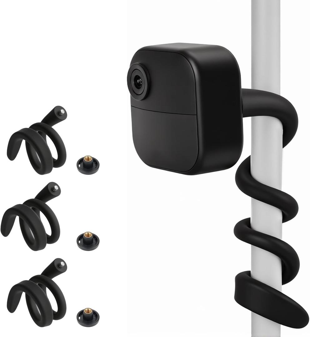 3Pack Flexible Twist Mount Compatible with Blink Outdoor 4 (4th Gen)/Blink Outdoor (3rd Gen)/XT2/XT,Blink Mini2/Mini,Adjustable Blink Camera Mount,Attach Your Blink Camera Anywhere-No Drilling