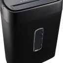 Amazon Basics 12-Sheet Cross-Cut Paper and Credit Card Shredder with Overheat Protection, Black (New Model)