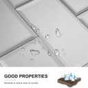 Peel and Stick Mirror Tiles, 3" x 6" Self Adhesive Mirror Tiles Beveled Silver Glass Mosaic Tile for Kitchen Backsplash Bathroom Wall Pack of 40 Pcs