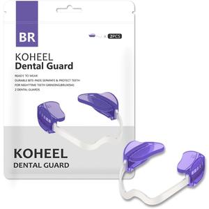 KOHEEL Adjustable Mouth Guard for Teeth Grinding and Clenching, No Boiling Night Guard, Stop Bruxism Dental Guard (2 Count)