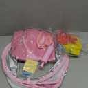 EZIGO Baby Pool Float with Canopy UPF50+ Sun Protection, Inflatable Kids Pool Floats with Ocean Animal Toys for Baby 6-36 Months, Infant Swimming Float with Adjustable Safety Seat for Boys Girls (Pink)