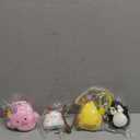 JOYIN 4 Pcs Animal Taba Toys, Ultra Soft Colorful Fufu Toys, Chick Taba Squeeze Toys for Adults Kids