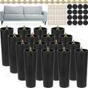 TURSTIN 16 Pack 8 Inch Plastic Furniture Legs with M8 T-Nuts Screws Tapered Sofa Couch and Chair Legs Replacement Furniture Leg for DIY Projects Sofas Coffee Tables Dressers Beds