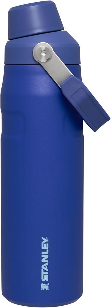 Stanley IceFlow Fast Flow Water Bottle | Angled Spout Lid | Lightweight & Leakproof for Travel & Sports | Insulated Stainless Steel | BPA-Free (24 Ounces, Lapis)