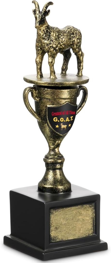 Tondiamo Fantasy Football Trophy 2026 Goat Trophy Award Funny Toilet Bowl Award Greatest of All Time for Competitions First Last Place Champions Winner Loser