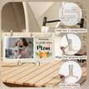 Mom Picture Frame Best Step Mom Christmas Gifts for Women Wooden 4x6 Photo Frame Keepsake Unique Valentines Day Gift Idea Mothers Day Birthday Gifts for Mama Mother Stepmom Desk Table Decor