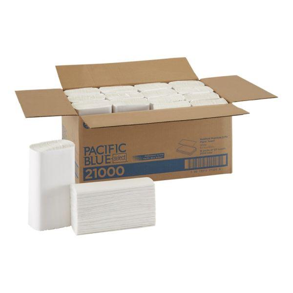 Georgia Pacific Professional Pacific Blue Select Multi-Fold 2-Ply Paper Towel, 9.2 x 9.4, White, 125/Pack, 16 Packs/Carton