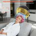 TASALON Gold Portable Hooded Hair Dryer for Home, Standing 1875w Ionic Hooded Dryer on Wheels with Hood, Professional Adjustable Height Sit Under Bonnet Dryer for Women and Beauty Salon