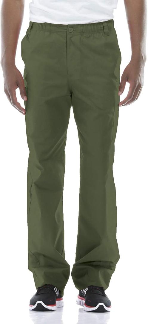 Dickies Men's Pull-On Pant with 7 Pockets Elastic Waistband with Button Closure 81006, XX-Large, Pewter