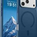 SUPFINE Magnetic for iPhone 17 Pro Max Case (Compatible with MagSafe)(Military Grade Drop Protection) Translucent Matte Shockproof with Anti-Fingerprint Phone Cover,Deep Blue