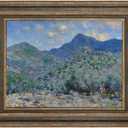 Rustic Canvas Frame 24x36 for Mid-century Oil Paintings,Rustic Blue | Easy DIY Assembly,2.4" Width,No Glass & Back,Traditional Wall Frames for Art Lover Housewarming Wedding Grandparents Gift, 24x36",NO Glass & Backing