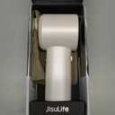 JISULIFE Portable Handheld Fan, Speed(1-100) Adjustable Turbo Mini and 3600mAh Battery Rechargeable Personal Fan, Digital Display, Gifts for Women Men Travel/Camping/Outdoor-White